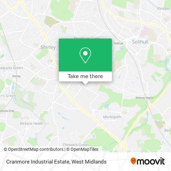 Cranmore Industrial Estate map