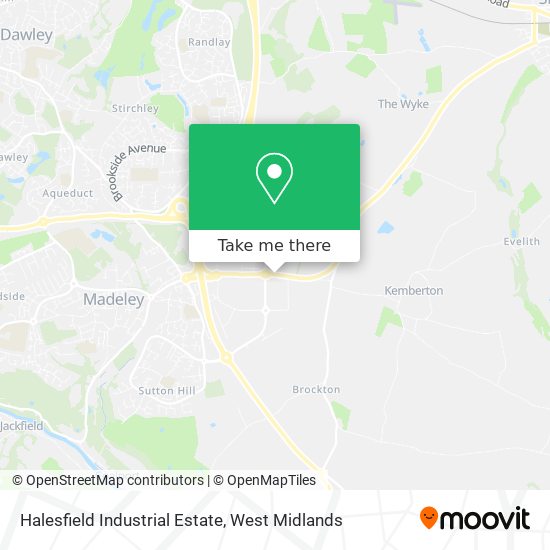 Halesfield Industrial Estate map