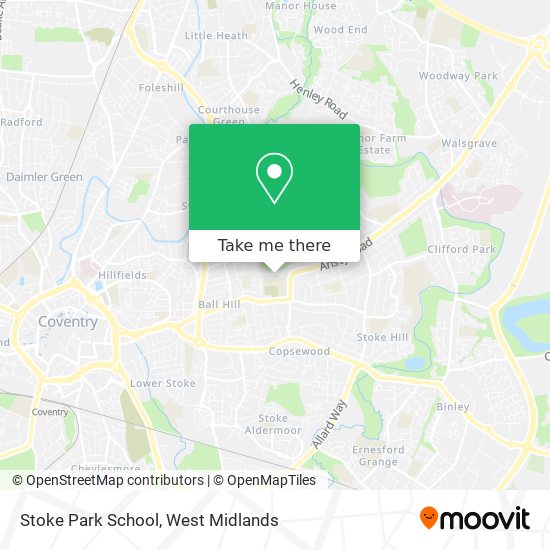Stoke Park School map