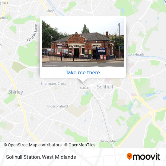 Solihull Station map