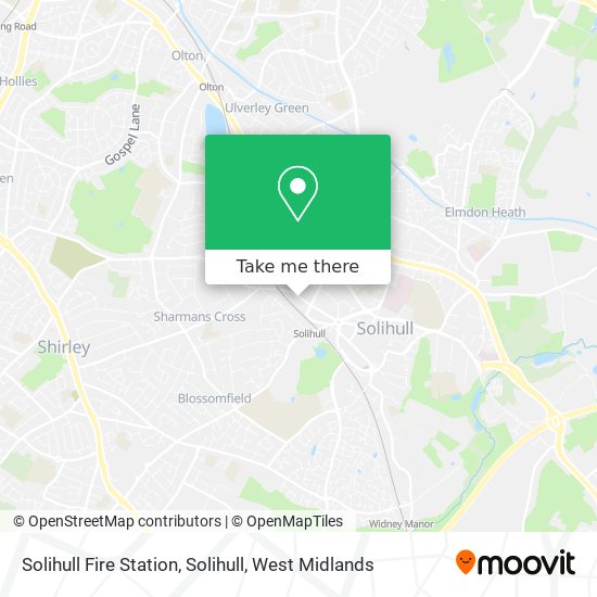 Solihull Fire Station, Solihull map