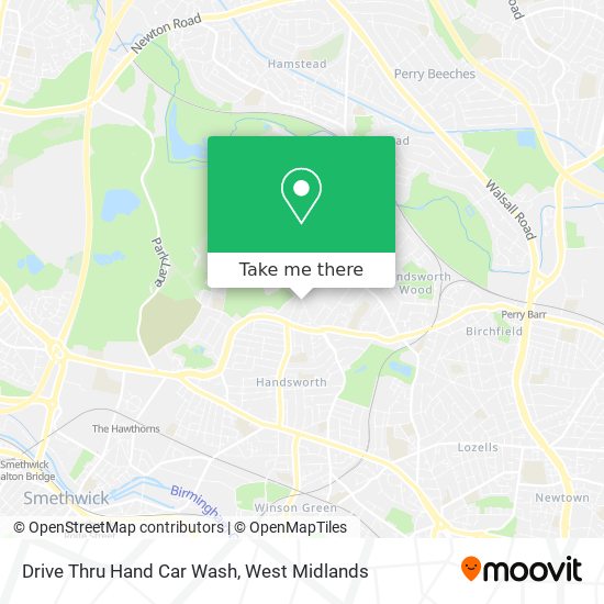 Drive Thru Hand Car Wash map