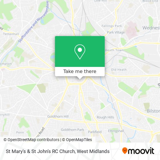 St Mary's & St John's RC Church map
