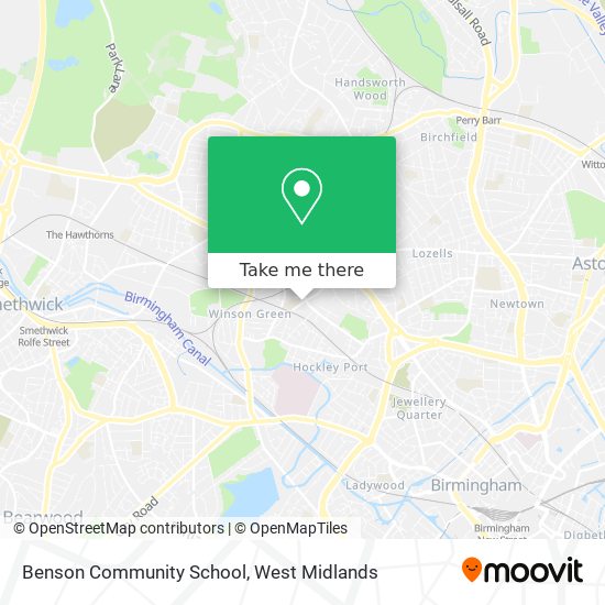 Benson Community School map