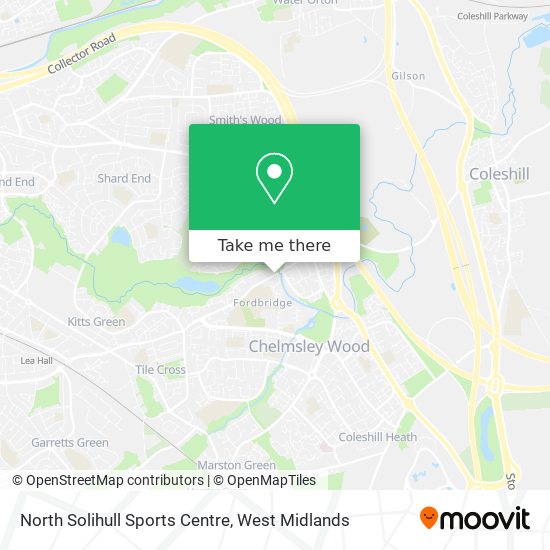 North Solihull Sports Centre map