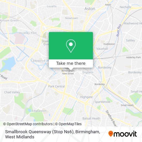 Smallbrook Queensway (Stop Ns6), Birmingham map