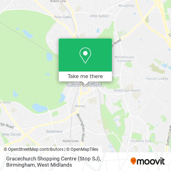 Gracechurch Shopping Centre (Stop SJ), Birmingham map