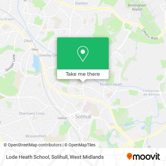 Lode Heath School, Solihull map