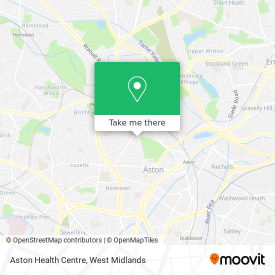 Aston Health Centre map