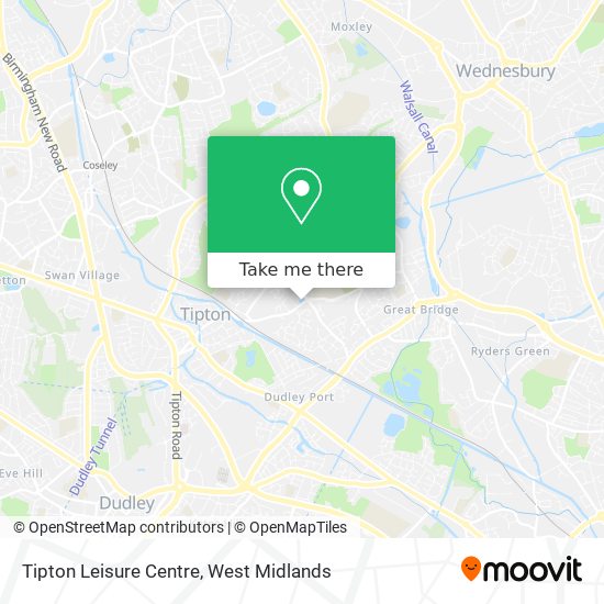 Tipton Leisure Centre map
