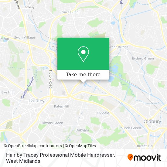 Hair by Tracey Professional Mobile Hairdresser map