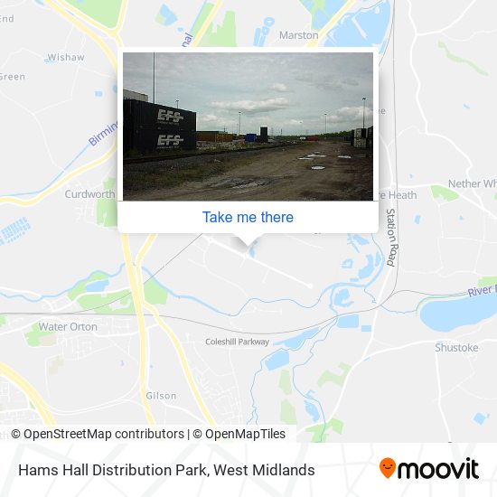 Hams Hall Distribution Park map