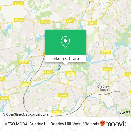 VERO MODA, Brierley Hill Brierley Hill map