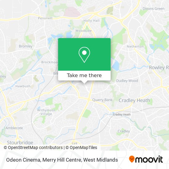 Odeon Cinema, Merry Hill Centre map