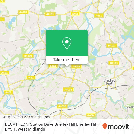 DECATHLON, Station Drive Brierley Hill Brierley Hill DY5 1 map