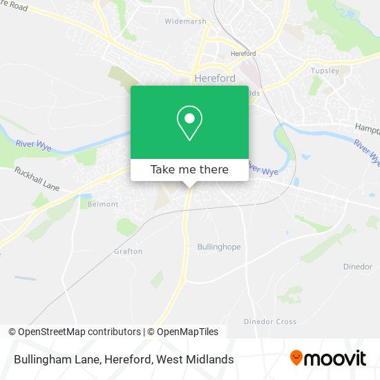 Bullingham Lane, Hereford map