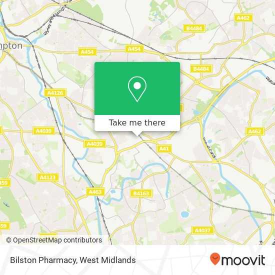 Bilston Pharmacy map