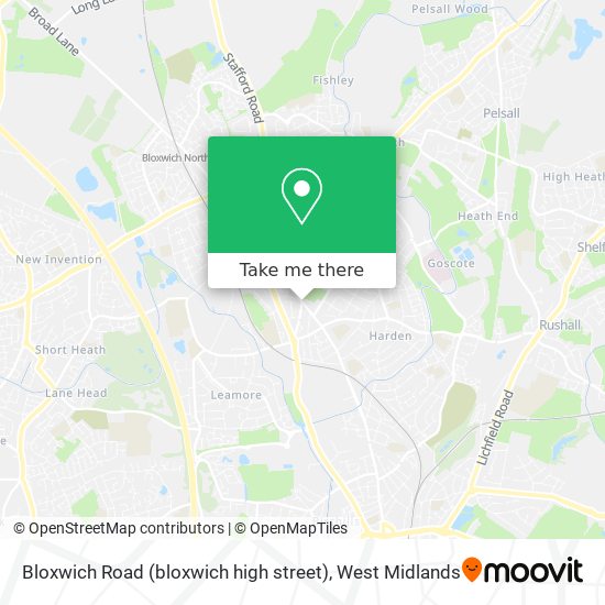 Bloxwich Road (bloxwich high street) map