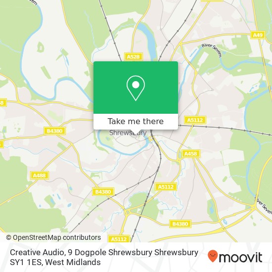 Creative Audio, 9 Dogpole Shrewsbury Shrewsbury SY1 1ES map