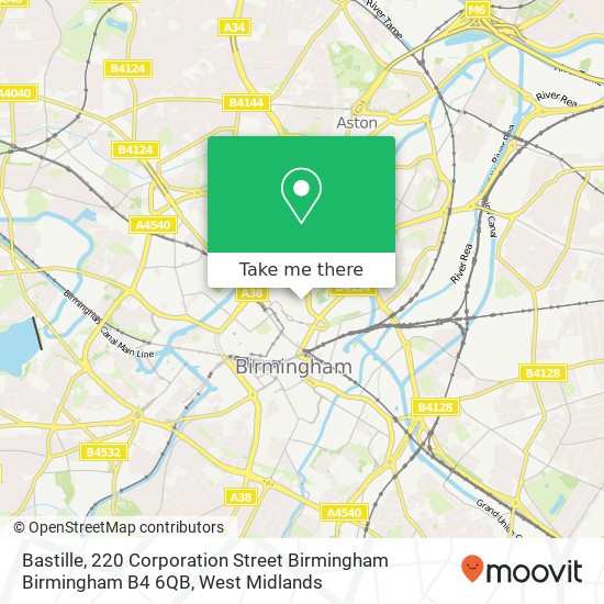 Bastille, 220 Corporation Street Birmingham Birmingham B4 6QB map