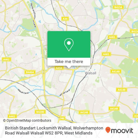 Biritish Standart Locksmith Wallsal, Wolverhampton Road Walsall Walsall WS2 8PR map