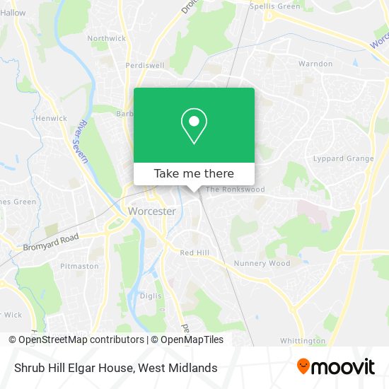 Shrub Hill Elgar House map