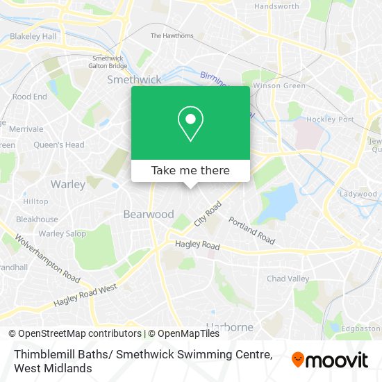 Thimblemill Baths/ Smethwick Swimming Centre map