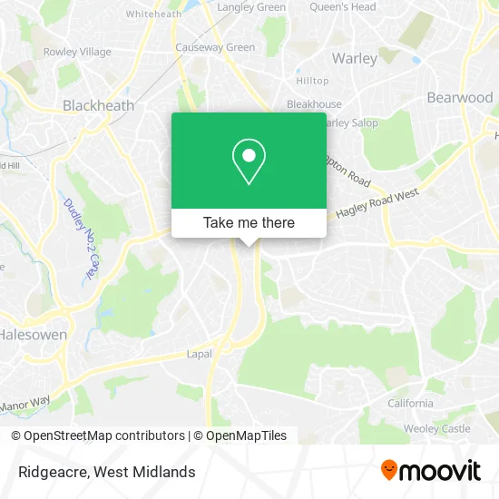 Ridgeacre map