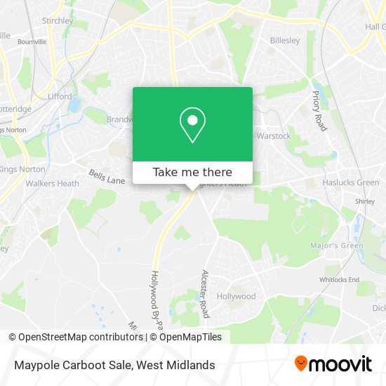 Maypole Carboot Sale map