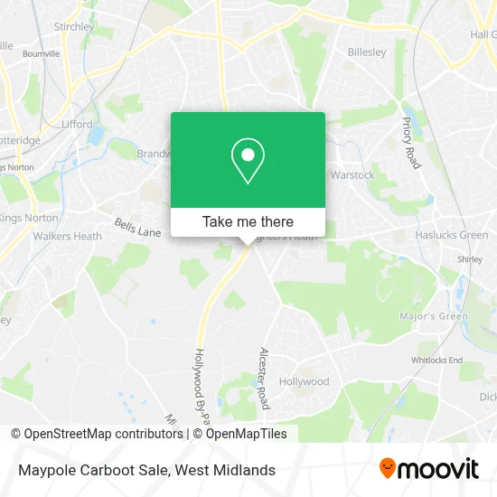 Maypole Carboot Sale map