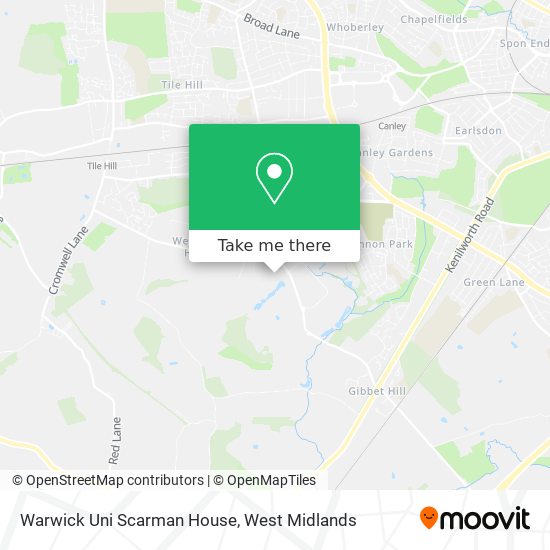 Warwick Uni Scarman House map