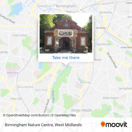 Birmingham Nature Centre map