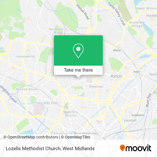 Lozells Methodist Church map