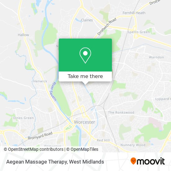 Aegean Massage Therapy map