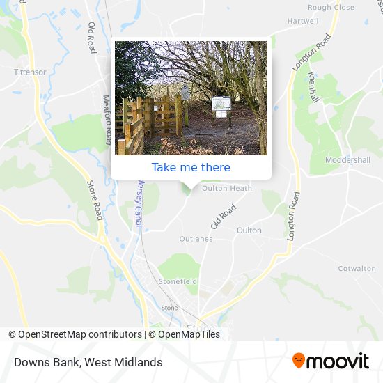 Downs Bank map