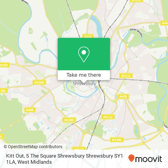 Kitt Out, 5 The Square Shrewsbury Shrewsbury SY1 1LA map
