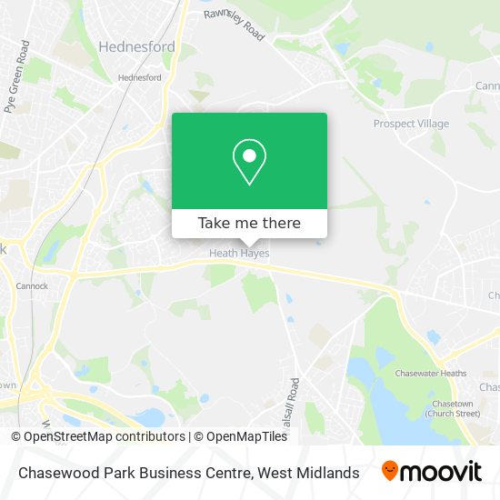 Chasewood Park Business Centre map