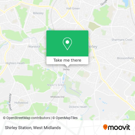Shirley Station map