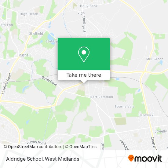 Aldridge School map