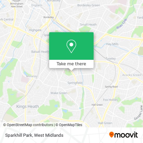 Sparkhill Park map