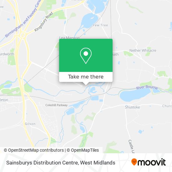 Sainsburys Distribution Centre map