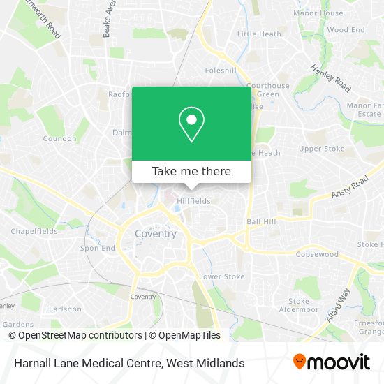Harnall Lane Medical Centre map