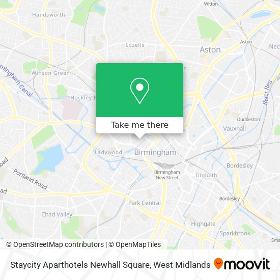 Staycity Aparthotels Newhall Square map