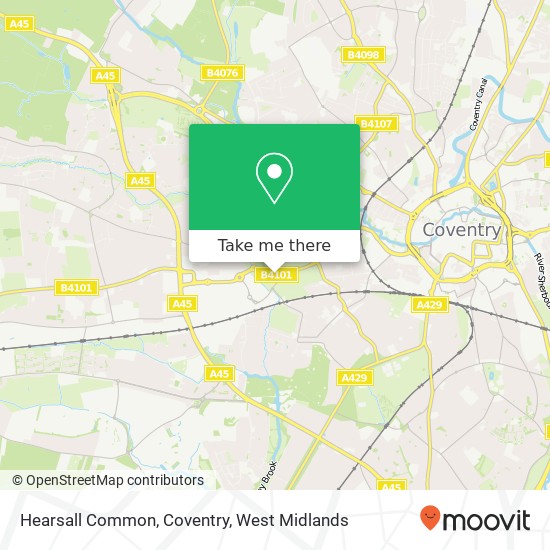 Hearsall Common, Coventry map