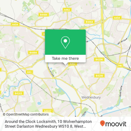 Around the Clock Locksmith, 10 Wolverhampton Street Darlaston Wednesbury WS10 8 map