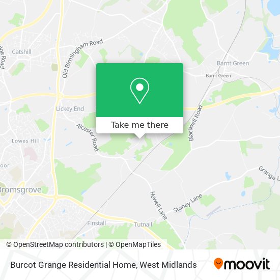 Burcot Grange Residential Home map