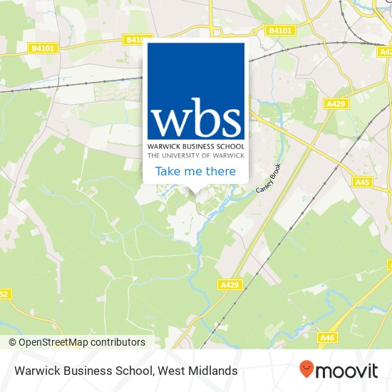 Warwick Business School, Coventry Coventry map