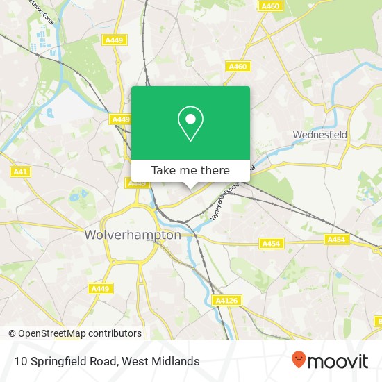 10 Springfield Road, Wolverhampton Wolverhampton map