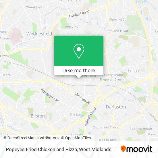 Directions To Nearest Popeyes How To Get To Popeyes Fried Chicken And Pizza In Walsall By Bus Or Train?