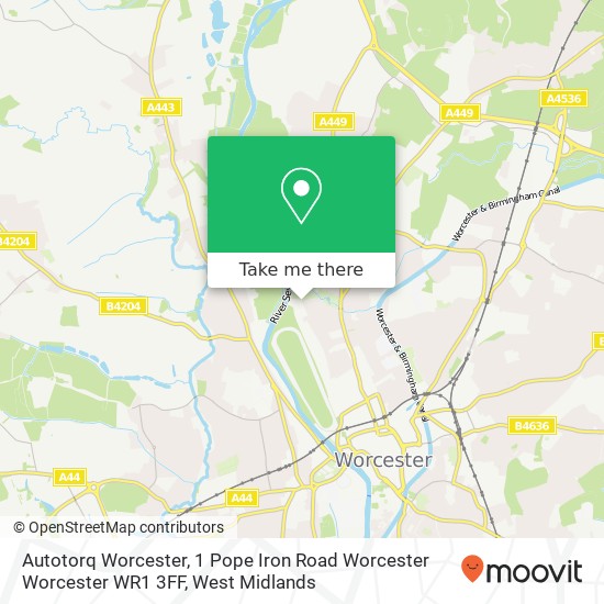 Autotorq Worcester, 1 Pope Iron Road Worcester Worcester WR1 3FF map